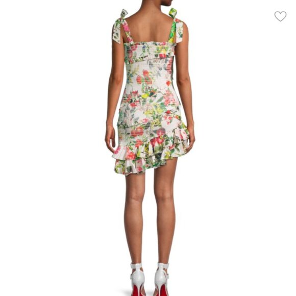 NWT Rococo Sand - Floral Print Smocked Dress Sweetheart neckline in XS - Picture 3 of 9